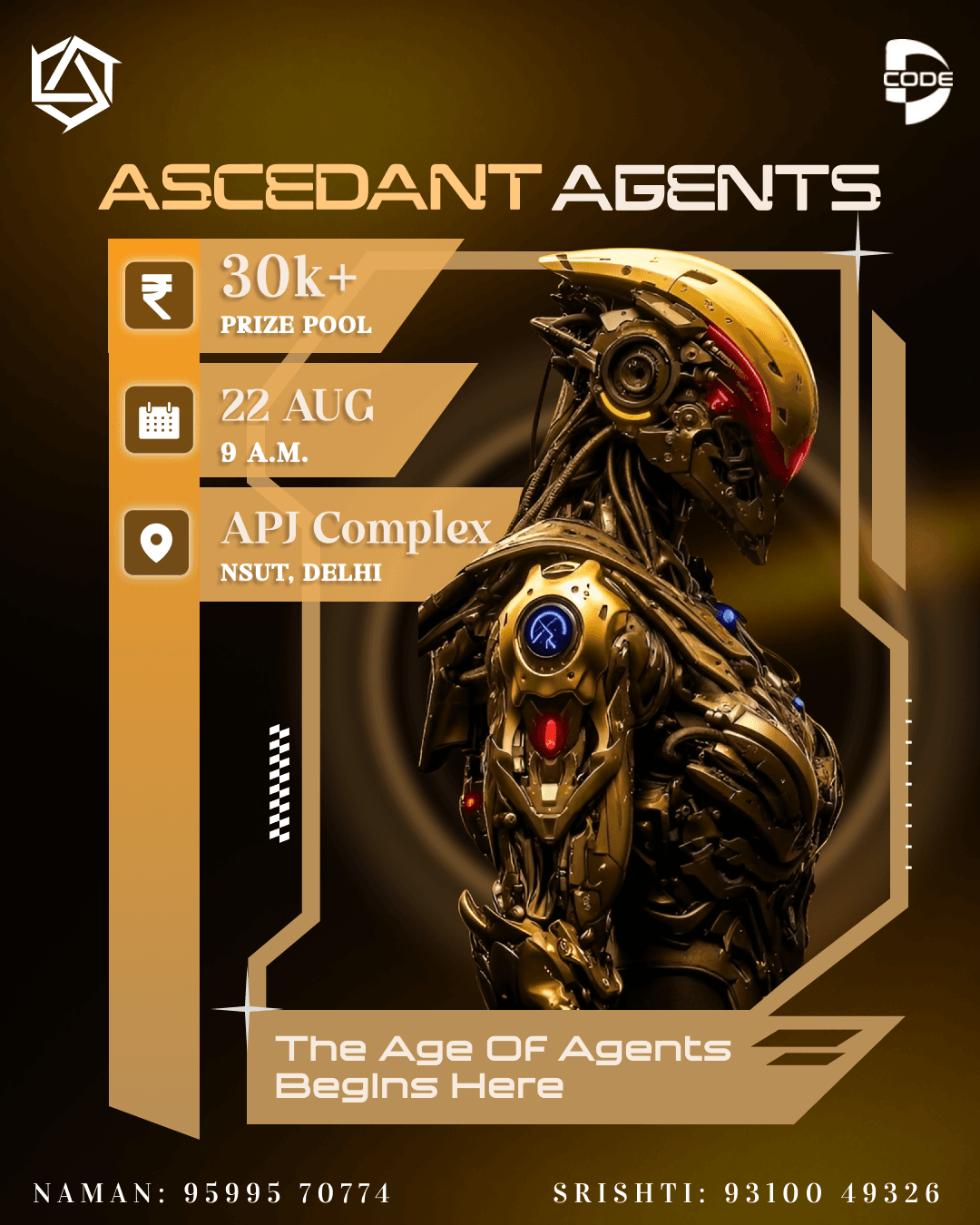 Ascendant Agents event poster
